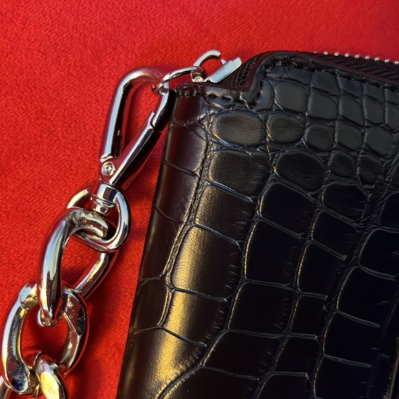 Claudia Canova moc croc shoulder chain strap wallet - Picture 4 of 4